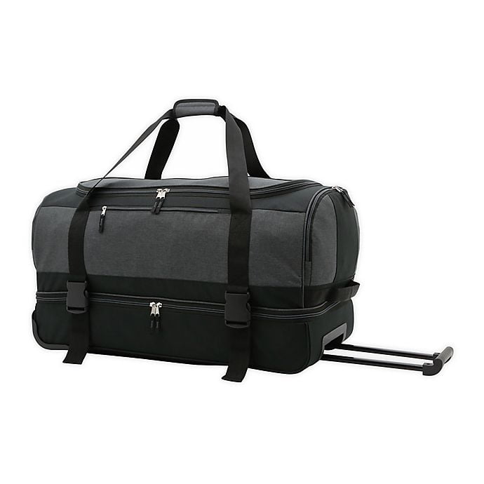 Salt 30 Inch Drop Bottom Rolling Duffle Bag In Black Walmart Com