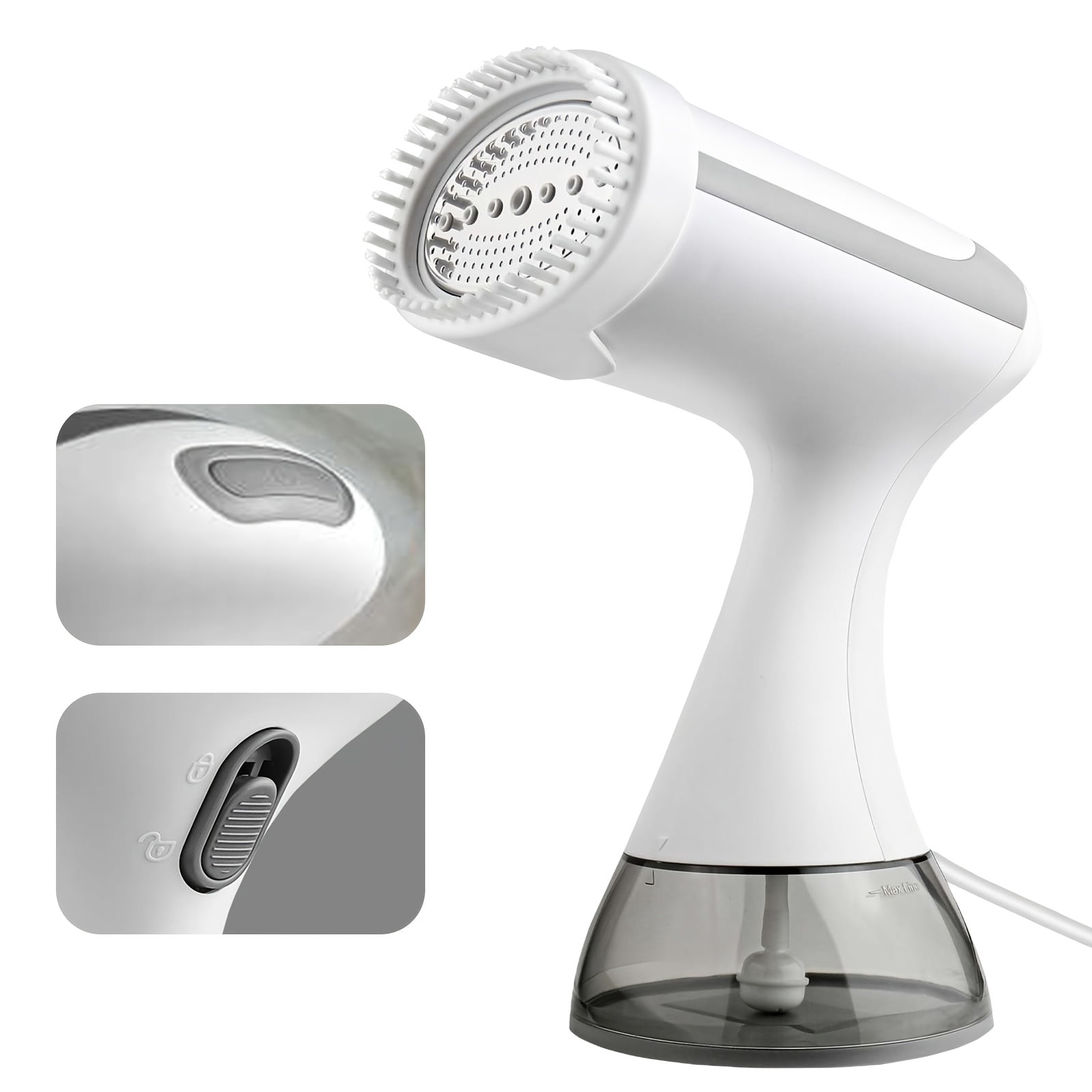 1100W Handheld Hanging Ironing Machine with 20s Fast Heating, Equipped with A Cleaning Brush And A 10.14oz Large Capacity Water Tank. Home Steam Ironing Machine Is A Must-have Tool for Wrinkle Remo