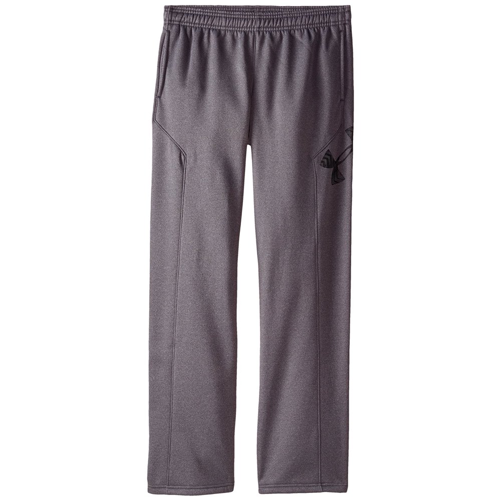 Under Armour Boy Storm 1 Fleece Big Logo Pant Grey Youth Small