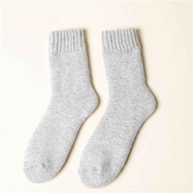 Calcetines térmicos de lana para hombre, medias súper gruesas, cálidas, suaves y acogedoras, para senderismo y clima frío, Invierno