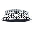 thumbnail image 3 of Nassau Collection Geometric Square Cotton Throw Pillow - 20" - Black and White, 3 of 5