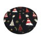thumbnail image 1 of Balery Christmas Tree and Gold Socks Fundas de asiento para taburete de bar redondo de tela de terciopelo ajustables que protegen de arañazos y manchas para sillas de 14 a 17 pulgadas.-14 inch, 1 of 7