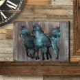 thumbnail image 1 of Designocracy G98157S3-18 Wild Stallion on Block Rustic Wooden Art Wall Decor, 1 of 1