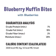 Three Dog Bakery Soft Baked Blueberry Muffin Bites Dog Treats, 18 oz