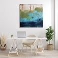 thumbnail image 2 of Stupell Industries Forest Floor River Abstraction Blue Green Brown Abstract Painting Gallery Wrapped Canvas Print Wall Art, 36 x 36, 2 of 6
