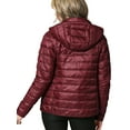 thumbnail image 2 of Made by Johnny Women's Ultra Light Weight Packable Down Jacket with Removable Hoodie XXL WINE, 2 of 6