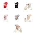 thumbnail image 3 of Guardurnaity Gorro de hilo de punto para mujer y niña, gorro de calentamiento grueso portátil, moda, cálido, suave, deportivo, informal, para fiesta Sombreros Gris Guardurnaity AP016143-05, 3 of 6