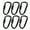 Black, variant on 6pack D Rings Shape Caribeaners Locking Carabiner Carabiner Clip Heavy Duty Buck