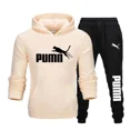 thumbnail image 3 of Chándal de 2 piezas para hombre y mujer, conjunto de Sudadera con capucha y pantalones, ropa deportiva de Hip Hop Y2K, moda de otoño e invierno, novedad, 3 of 5