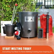 TOAUTO 6KG Propane Melting Furnace Kit,Home Stove Kiln Casting Tool for Scrap Metal Recycle Gold Silver Copper Aluminum