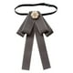 thumbnail image 4 of Corbata de lazo preanudada para mujer, elegante para eventos formales, versátil y sin arrugas. Gris, 4 of 9
