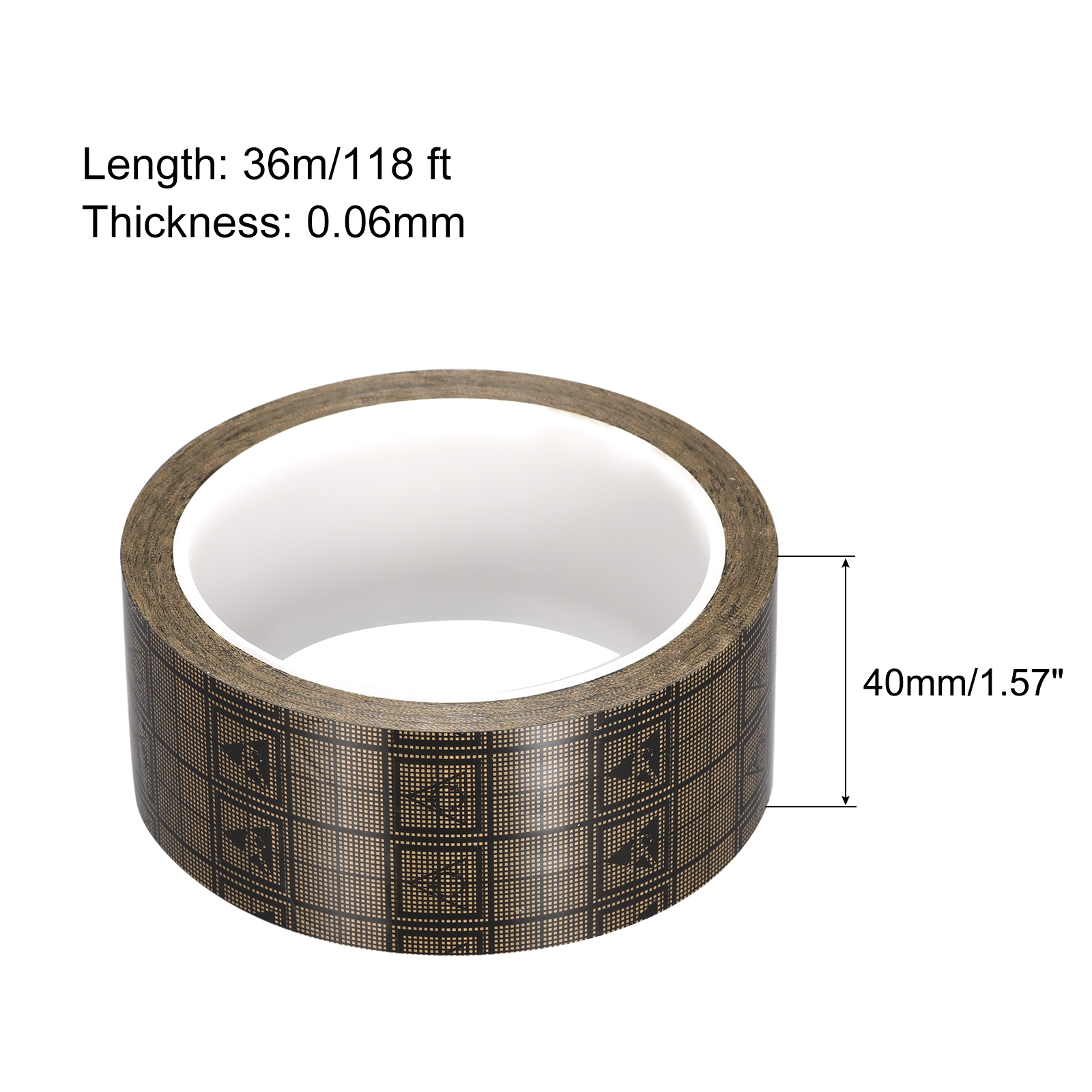 Unique Bargains Adhesive Grid ESD Antistatic Shielding Tape for Electronics Brown 1.57"