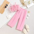 thumbnail image 5 of Byoo Little Girls Clothes Set Carnival Solid Color Sleeveless Spaghetti Strap Tank Top Trousers Outfits Kids Soft Comfort Sweatsuit Set, 5 of 8
