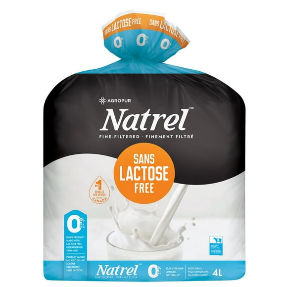 Natrel Lactose Free Fat Free Skim 0%, 4 L
