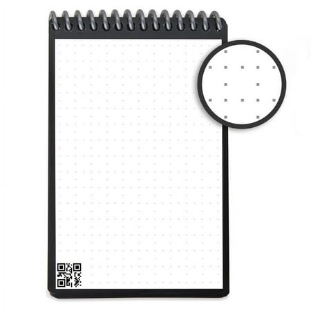 Rocketbook Mini Digital Reusable Notepad, Maroon (3.5" x 5.5"), 48 Dot-Grid Pages