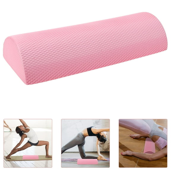 DECOMELODY Workout Roller Soft Pink EVA Semicircle For Muscle Relaxation And On The 1Pack 11.8X5.0X2.5in