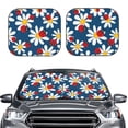 thumbnail image 6 of Lsque Daisies With Ladybugs 2 PCS Windshield Sun Shade | CarFoldable Window Covers | Car Accessories Reflect UV for Universal Cars SUV Truck | Small, 6 of 7