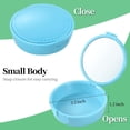 thumbnail image 2 of TIHYWR Retainer Case, Denture & Orthodontic Aligner Case With Mirror & Ventilation, Light Blue, 2 of 7