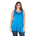 thumbnail image 5 of Plus Size Scoop Neck Sleeveless Tunic Tank Top, 5 of 11