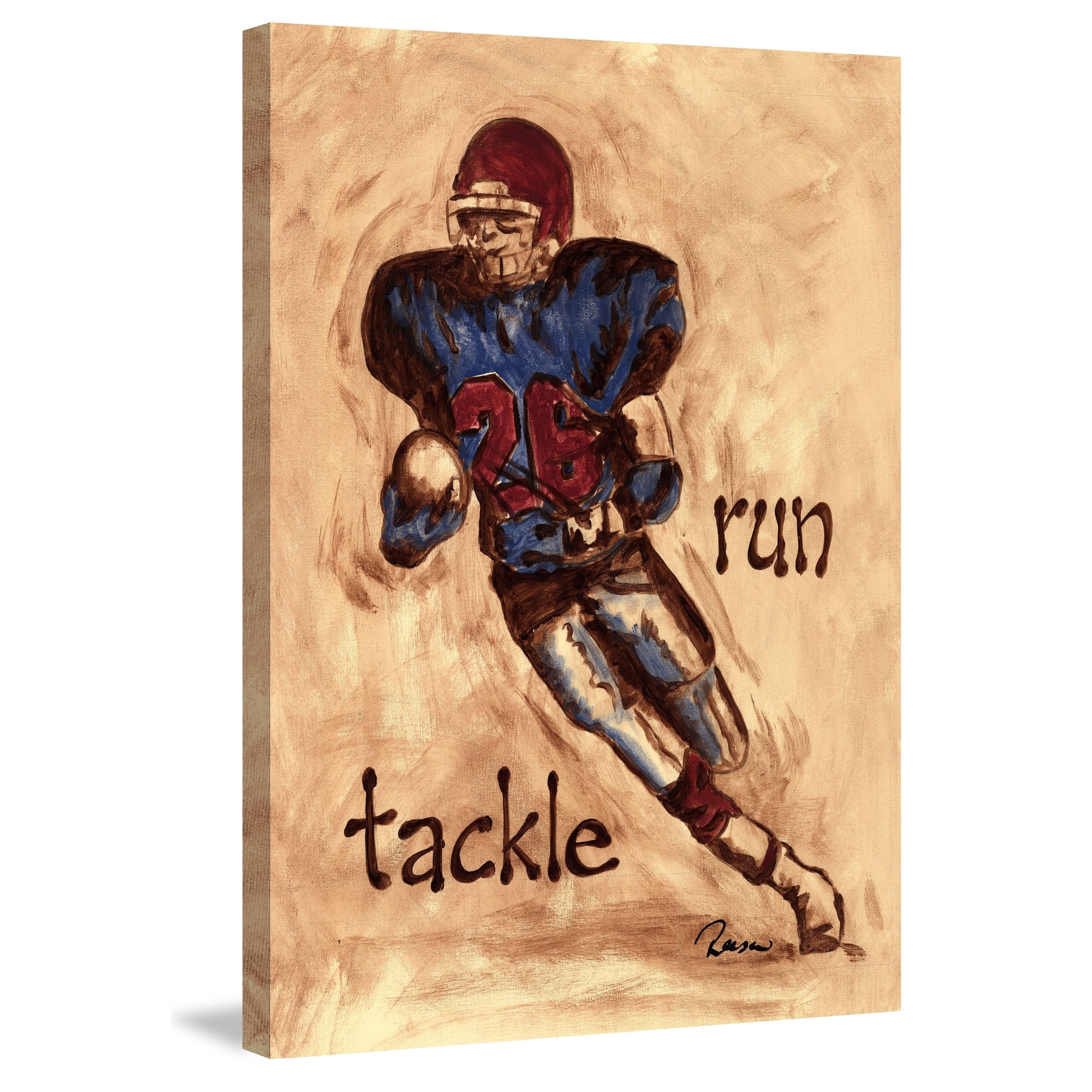 Marmont Hill "Runner" by Reesa Qualia Painting Print on Wrapped Canvas
