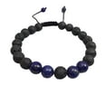 thumbnail image 1 of Bracelets Assortis à la Mode Bracelet Diffuseur de Roches Noires Mates Perles de Prière Accessoires pour Femmes Cadeaux pour Hommes Lasurite, 1 of 6
