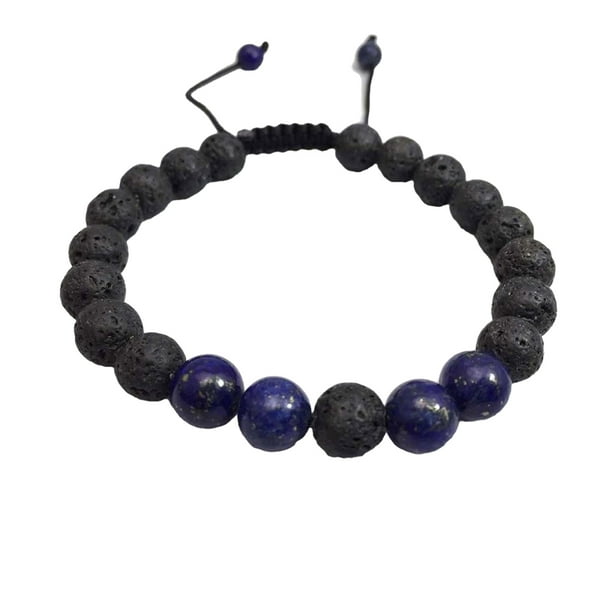 Fashion 8MM Matching Bracelets Adjustable Black Matte Buddha Beads