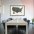 thumbnail image 4 of EzPosterPrints -  USA Maps with States Details Posters - Poster Printing - Wall Art Print for Home School, Classroom, Office Decor  - Black and Beige - 36X24 inches, 4 of 5