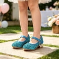 thumbnail image 2 of Girls Sandals Dress Shoes for Kids Heels Party Performance Glitter Non Sole Toddler Jellies Slides for Big Kids Slides Youth Girls Jelly Sandals for Baby Girls Slide Girls Baby Girl Sandals, 2 of 9