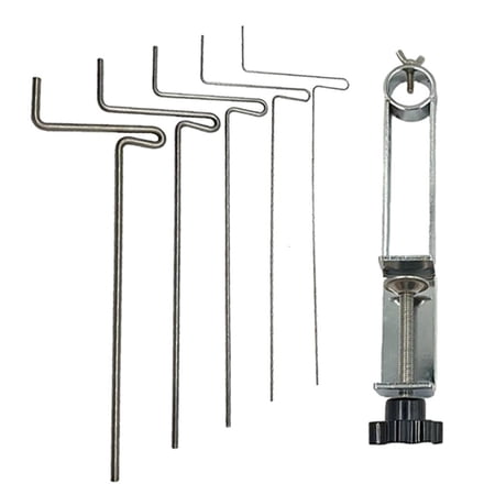 Multipurpose Jewelry Making Tool Set Sturdy Alloy Wire Wrapping Coiling Set with 5 Different Rods Jewelry Accessory