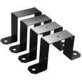 thumbnail image 1 of 4pcs Strap Post Ties Black Deck Fence for Post U Bracket, 1 of 5