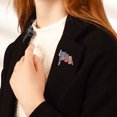thumbnail image 6 of OAVQHLG3B Enamel USA American Flag Brooch Pin, Crystal American Flag Pin for Clothes Scarf Bag Hat, Lapel Us Brooches Patriotic Medal Brooches Men and Women's Birthday Gifts, 6 of 8