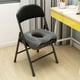 thumbnail image 4 of Cojín para hemorroides para sentarse durante largos periodos: almohadilla flocada para glúteos con alivio hueco para úlceras por presión, cojín de asiento de apoyo para silla de oficina, silla, 4 of 6