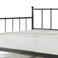 thumbnail image 3 of Castle Place Sleek Twin Size Metal Daybed with Trundle, Black, 3 of 8