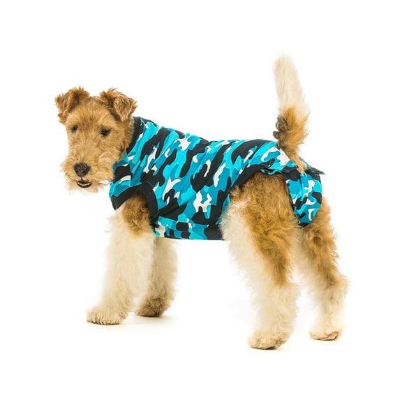 Suitical Recovery Suit for Dogs, Blue Camo, XX-Large