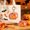 10PC-FH8, variant on 20PC Fall Wedding Acrylic Key Pumpkin Heart Lace Bag Hanging Pendants For Themed Party Decor halloween decor
