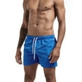 thumbnail image 2 of Men Plus Size Shorts Lightweight Funny/novelty Print Quick-Dry Spring Break Swim Trunks with Pockets Anti-Chafe Beach Shorts Bathing Suits, 2 of 6
