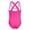 Hot Pink, variant on One Piece Girls Swimsuits Cross Strap Letter Print Stretchy Beach Summer Quick Dry Comfortable Bathing Suit Mint Green Size 2-3 Y