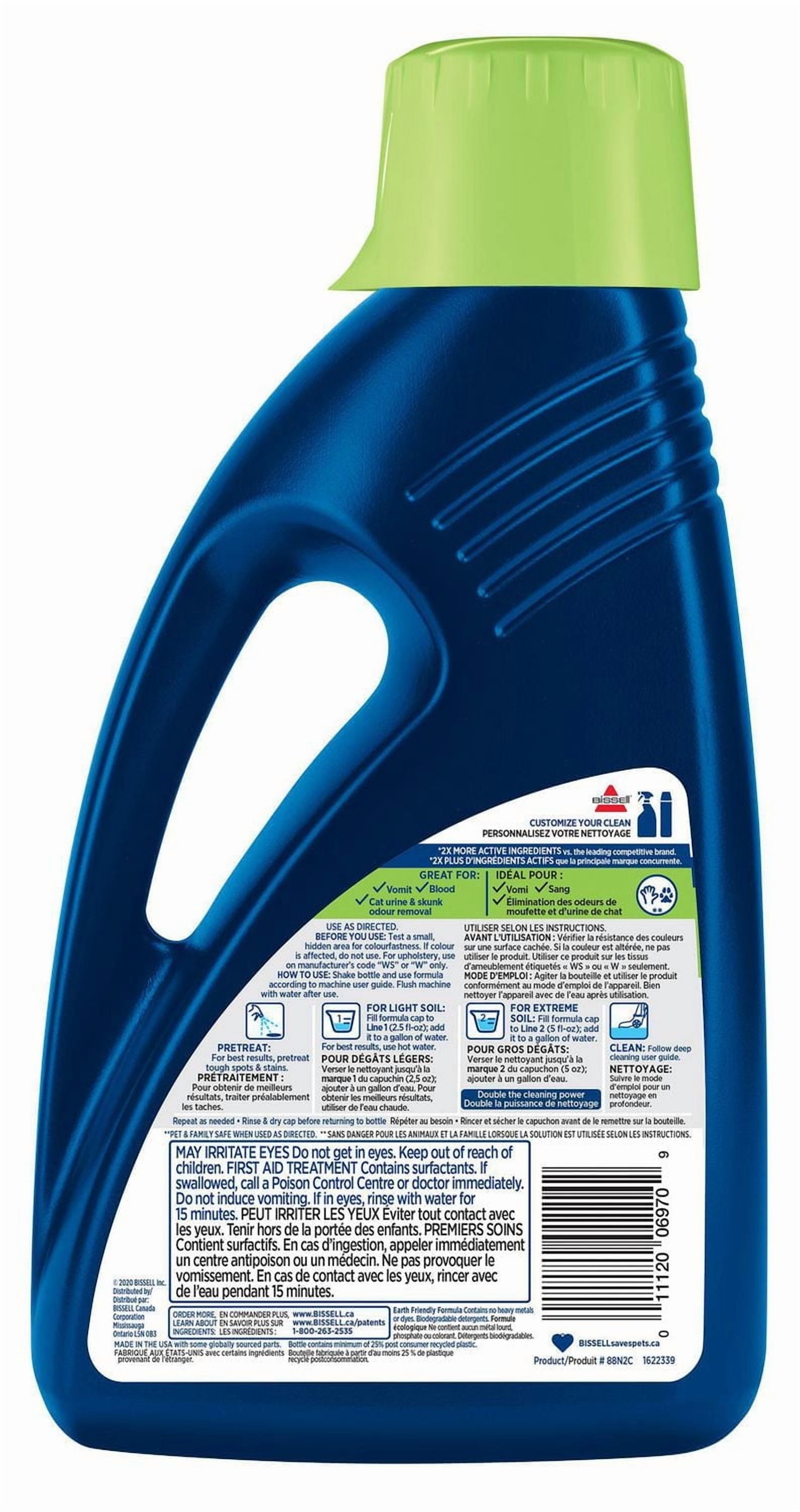 BISSELL® Advanced Pet Stain & Odor Formula, 60 oz, 2X Concentrated