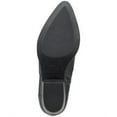 thumbnail image 4 of SUN STONE Womens Black Cushioned Goring Grangerr Pointed Toe Block Heel Zip-Up Booties 8 M, 4 of 4