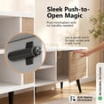 thumbnail image 3 of Homall 50'' Modern TV Stand for TVs up to 55'', Wood Entertainment Center with Storage Drawers & Cable Management for Living Room, White & Walnut, 3 of 8