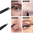 thumbnail image 2 of Kaleduo 40X Magnifying Makeup Mirror with Suction Cups & Tweezers, 3.5 Inch Black Magnified Mirror for Precision Skincare & Tweezing, 2 of 6