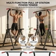 thumbnail image 5 of SAYGOGO Multi-Functional Strength Station Power Tower, 6-Level Adjustable Height, Foldable, 440LB Capacity, Pull up Bar Dip Station for Home Gym, 5 of 8