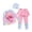B-Pink1, variant on LRen Girls Bathing Suits 3pcs Ruffles Beach Swimwear for Girls Cute Funny Summer Rash Guard Tankini Swimsuits Girl Beach Swimwear Girls'Swimwear Bikini Set
