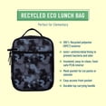 thumbnail image 2 of Wildkin Kids Recycled Eco Lunch Bag for Boys and Girls (Black Camo), 2 of 6