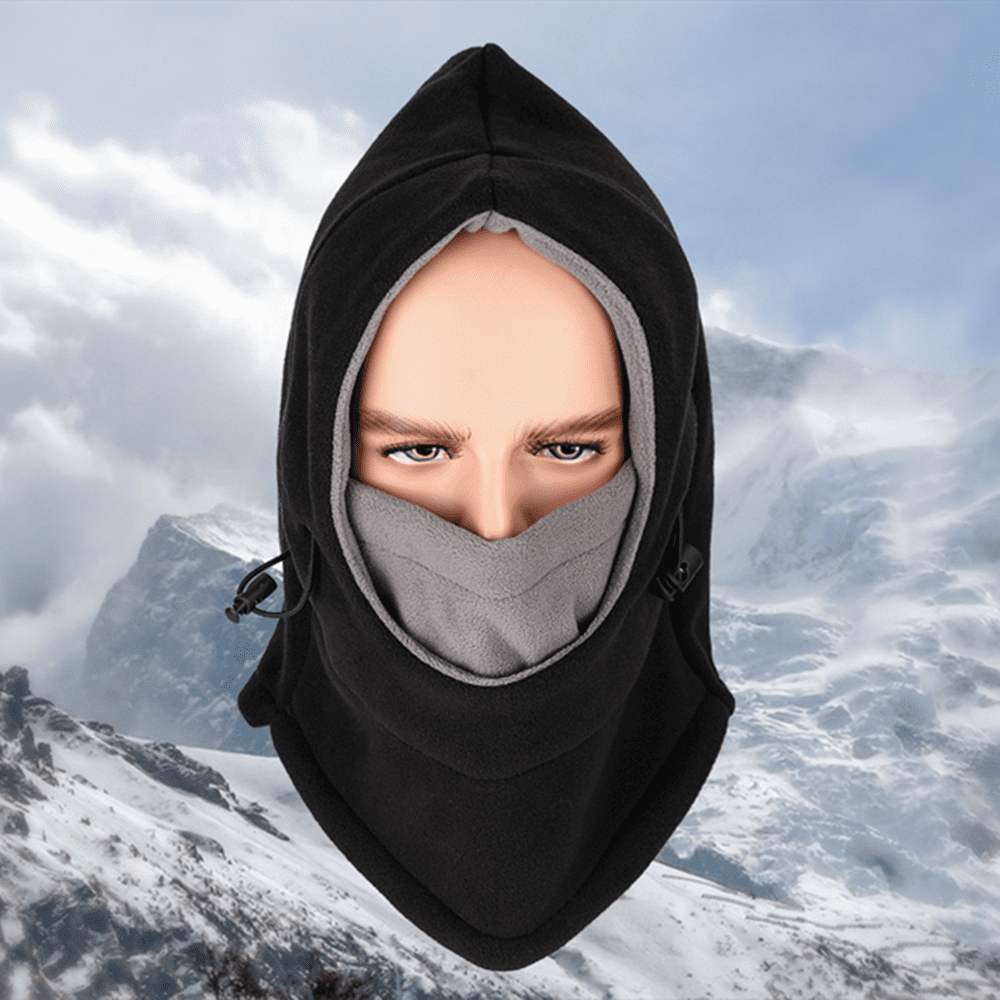 2PCS Winter Neck Warmer Gaiter Polar Fleece Snow Ski Face Mask for Cold Weather 