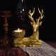 thumbnail image 3 of Candelabro de Estatua de Resina de Alce, Portavelas Votiva Tealight Candelabros Candelabros para Cumpleaños Inauguración de Casa Comedor Sala de Es Oro perfecl Sujetavelas, 3 of 8
