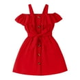 thumbnail image 1 of WEAIXIMIUNG Robes pour Petites Filles Taille 6X Robe Sans Manches pour Fête Dansante Vêtements, 1 of 7