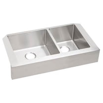 Elkay Crosstown 18 Gauge Stainless Steel 35-7/8" x 20-1/4" x 9", 60/40 Double Bowl Farmhouse Sink