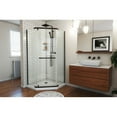 thumbnail image 2 of DreamLine Prism 34 1/8 in. x 72 in. Frameless Neo-Angle Pivot Shower Enclosure in Oil Rubbed Bronze, 2 of 11