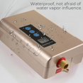 thumbnail image 3 of Calentador de agua instantáneo eléctrico sin tanque de 4000/3000w 110v/220v, grifo de cocina con calefacción para ducha de baño, grifo de fregadero, calefacción con termostato, 3 of 5